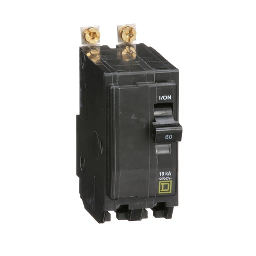 Square-D / Schneider - Square D QOB260 Miniature Circuit Breaker 60A 120/240V 1Ph 2P , Bolt-On