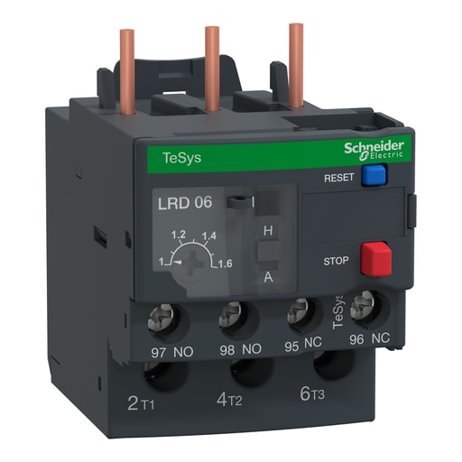 Square-D / Schneider - Square D LR3D06 600 Volt 17 Amp 3-Pole Bi-Metallic Screw Clamp Terminal Thermal Overload Relay