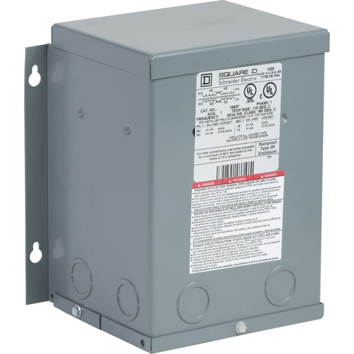 Square-D / Schneider - Square D 1S82F 1 kVa 240 x 480 VAC Primary 24/48 VAC Secondary Dry Type Buck and Boost Transformer