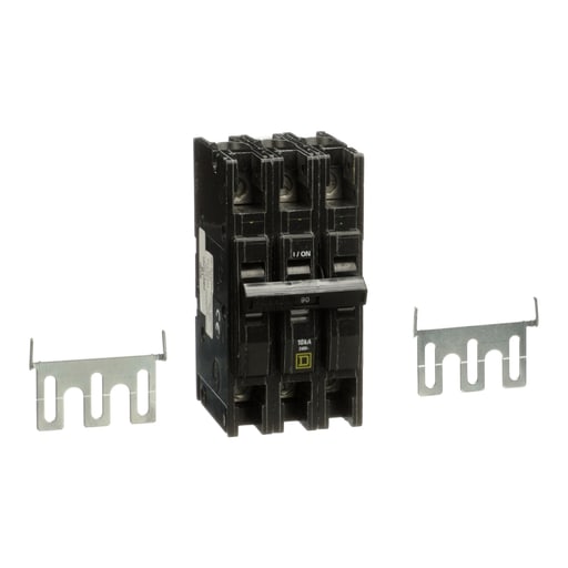 Square-D / Schneider - Square D QOU390 3-Pole 90 Amp 240 Volt Thermal Magnetic/Common Trip Miniature Circuit Breaker