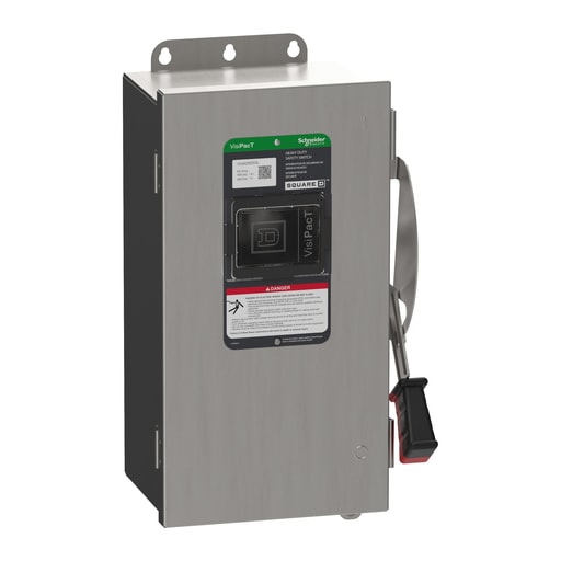 Square-D / Schneider - Square D VH362NDSGL SAFETY SWITCH, F 3P 600V 60A W/NT 304SS N4X W/LUG