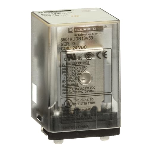 Square-D / Schneider - SQD 8501KUDR13V53 Plug in relay, Ty