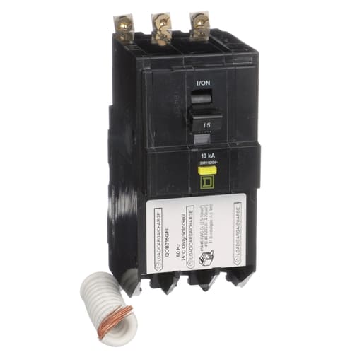Square-D / Schneider - SQD QOB315GFI Mini circuit breaker,