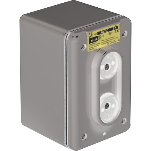 Square-D / Schneider - Square D 9001BW260 600 VAC 5 Amp 2NO 2NC NEMA 4 Die-Cast Zinc Push Button Control Station