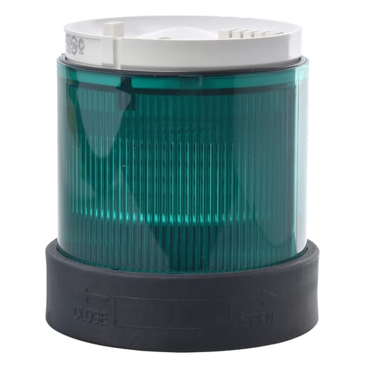 Square-D / Schneider - Square D XVBC4B3 70 mm 48 VDC 40 mA 10 W Green Polycarbonate Flash LED Beacon Lens Unit