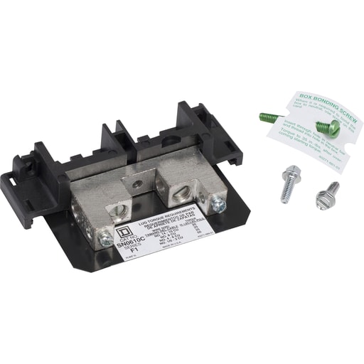 Square-D / Schneider - Square D SN0610C 240/600 Volt 60/100 Amp 6 to 1/0 AWG Copper/Aluminum Copper Neutral Kit