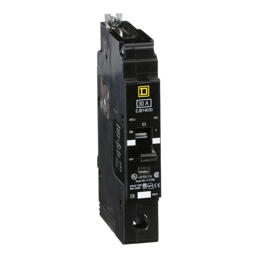 Square-D / Schneider - Square D EJB14030 1-Pole 30 Amp 277 Volt Thermal Magnetic Miniature Circuit Breaker