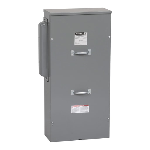 Square-D / Schneider - Square D EZM1400TBU 120/240 VAC 400 Amp 1-Phase 3-Wire Steel Under Ground Meter Center Main Lug Terminal Box
