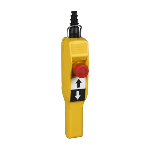 Square-D / Schneider - Square D XACA2013 600 VAC 10 Amp NEMA 4/4X/5 Yellow Polypropylene Pendant Station