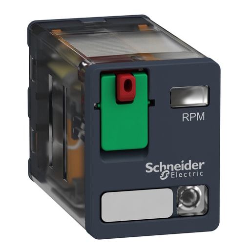 Square-D / Schneider - Square D RPM22F7 120 VAC 15 Amp 2NO 2NC Din Rail/Panel Mount Plug-In Relay