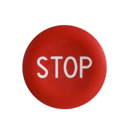 Square-D / Schneider - Square D ZBA434 22 mm White/Red Round Flush Push Button Cap
