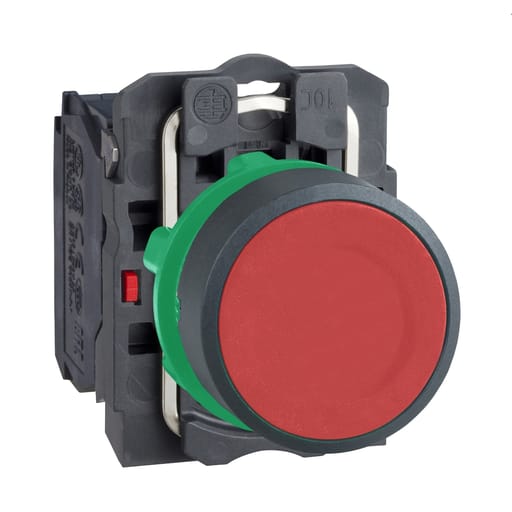 Square-D / Schneider - Square D XB5AA42 22 mm 600 VAC 1.2 Amp 1NC Red Round Momentary Flush Non-Illuminated Push Button