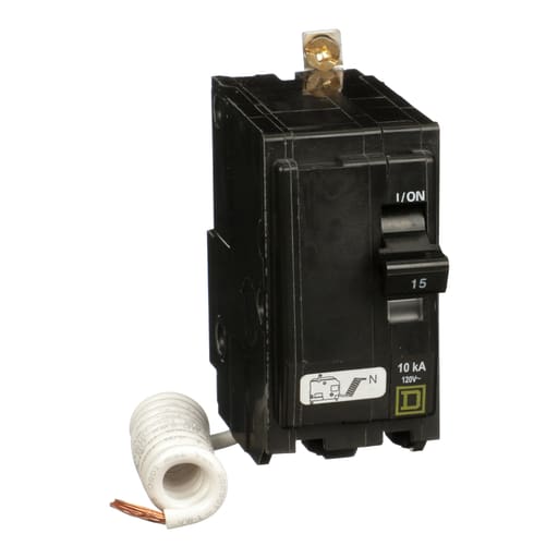 Square-D / Schneider - Square D QOB215SWN 2-Pole 15 Amp 120 Volt Bolt-On Thermal Magnetic Miniature Circuit Breaker