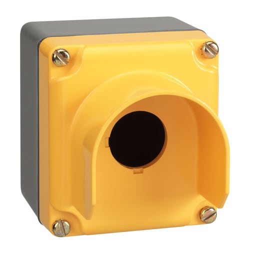 Square-D / Schneider - Square D 9001KYG1Y 3.53 x 4 x 3.53 Inch NEMA 1/3/4/13 1-Hole Push Button Control Station Enclosure