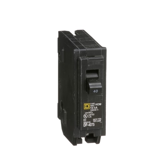 Square-D / Schneider - Square D HOM140 120/240 Volt 40 Amp Miniature Circuit Breaker