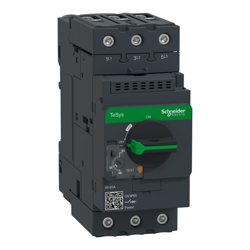 Square-D / Schneider - Square D GV3P65 600 VAC 65 Amp 3-Pole Manual Motor Starter