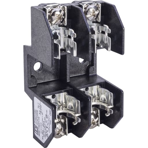 Square-D / Schneider - Square D 9080FB2211R 30 Amp 250 Volt 2-Pole Thermoplastic Class R Standard Terminal Block Fuse Holder