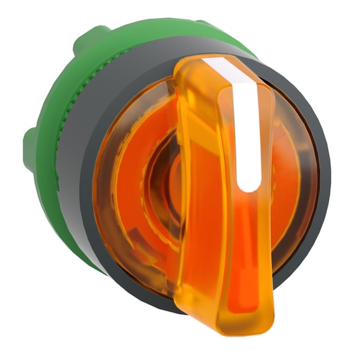 Square-D / Schneider - Square D ZB5AK1353 22 mm 3-Position Yellow Maintained Lever Illuminated Selector Switch Operator