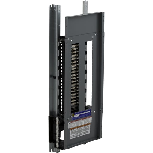 Square-D / Schneider - Square D NQ42L2C14 240VAC 48VDC 225A 1-Phase 3-Wire 42-Circuit Panelboard Interior, Main Lugs, Copper Bus, 14" Width