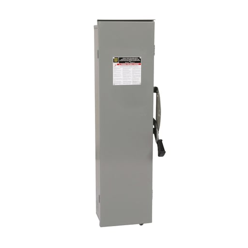 Square-D / Schneider - Square D DT321RB 240 VAC 250 VDC 30 Amp 7.5 Hp 3-Pole NEMA 3R Fusible Double Throw Safety Switch