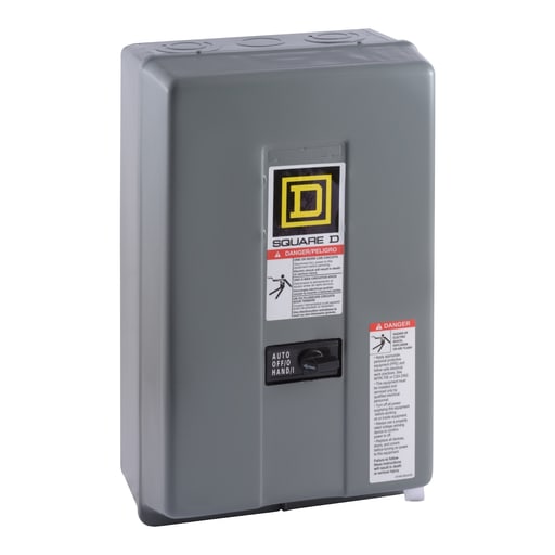 Square-D / Schneider - Square D 8903LXG80V02CR6 110/120 VAC 30 Amp 8-Pole NEMA 1 Mechanically Held Lighting Contactor