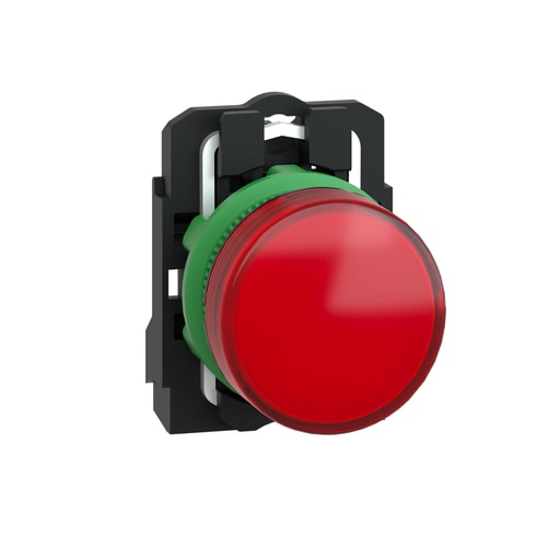 Square-D / Schneider - Square D XB5AVG4 22 mm 120 VAC 14 mA Red Round Pilot Light with LED