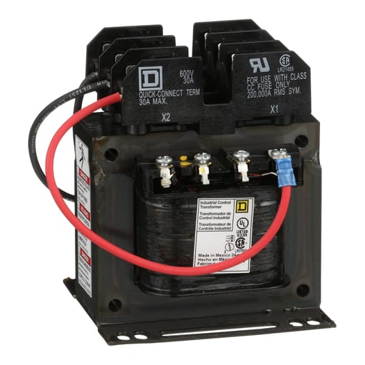 Square-D / Schneider - Square D 9070TF100D20 100 VA 208/230/460 VAC Primary 115 VAC Secondary 1-Phase Control Transformer
