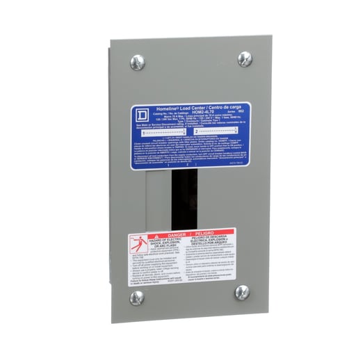Square-D / Schneider - Square D HOM24L70F 120/240 VAC 70 Amp 1-Phase 2-Space 4-Circuit NEMA 1 Load Center