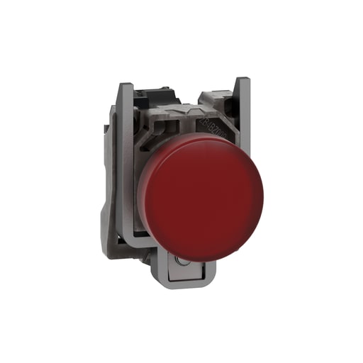 Square-D / Schneider - Square D XB4BVB4 22 mm 24 VAC/VDC 18 mA Red Round Illuminated Pilot Light with LED