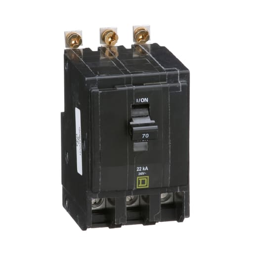 Square D QOB370VH 240 Volt 70 Amp Miniature Circuit Breaker
