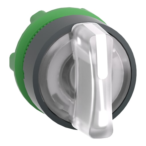 Square-D / Schneider - Square D ZB5AK1513 22 mm 3-Position White Momentary/Maintained/Momentary Lever Illuminated Selector Switch Operator