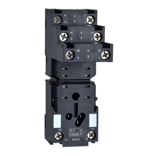 Square-D / Schneider - Square D RXZE2S108M 250 Volt 12 Amp 35 mm Din Rail/Panel Mount Box Lug Connector Terminal Relay Socket