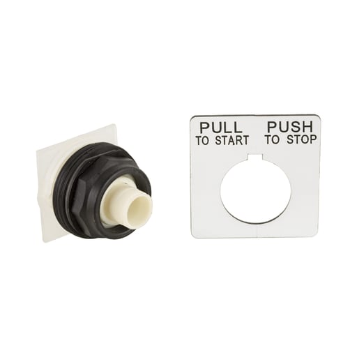 Square-D / Schneider - Square D 9001SKR9 30 mm Plastic Bezel 2-Position Mushroom Non-Illuminated Push-Pull Operator