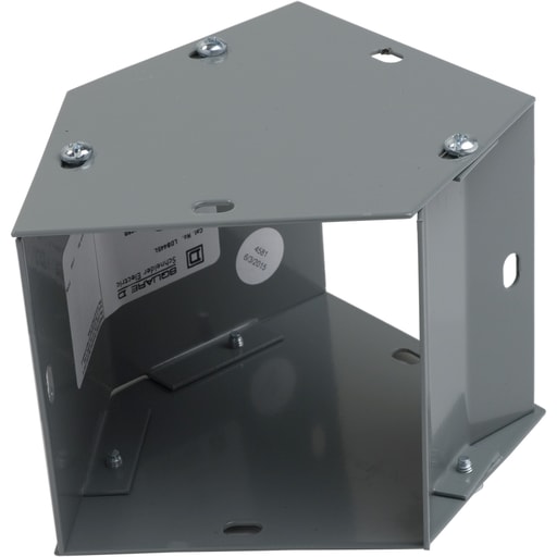 Square-D / Schneider - Square D LDB445L 4 x 4 Inch NEMA 1 16 Gauge Steel 45 Degrees Hinged Cover Wireway Elbow