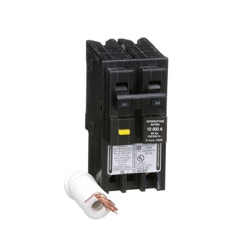 Square-D / Schneider - Square D HOM250GFI 120/240 Volt 50 Amp Miniature Circuit Breaker