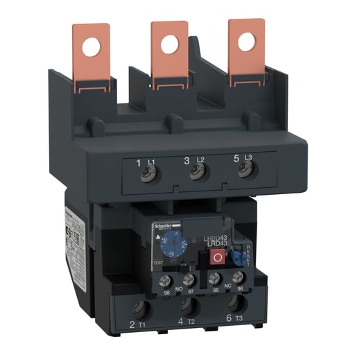 Square-D / Schneider - Square D LRD4365 600 Volt 104 Amp 3-Pole Bi-Metallic Screw Clamp Terminal Thermal Overload Relay