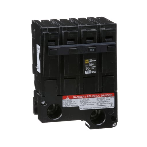 Square-D / Schneider - Square D HOM2150BB 120/240 Volt 150 Amp Miniature Circuit Breaker
