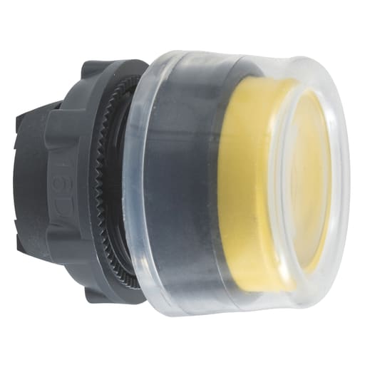 Square-D / Schneider - Square D ZB5AP5 22 mm Yellow Round Booted Extended Momentary Non-Illuminated Push Button Operator
