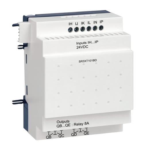Square-D / Schneider - Square D SR3XT101BD 24 VDC 10-I/O PLC Discrete Extension Module