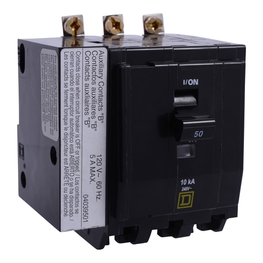 Square-D / Schneider - Square D QOB370VH1021 3-Pole 70 Amp 240 Volt Bolt-On Thermal Magnetic Miniature Circuit Breaker