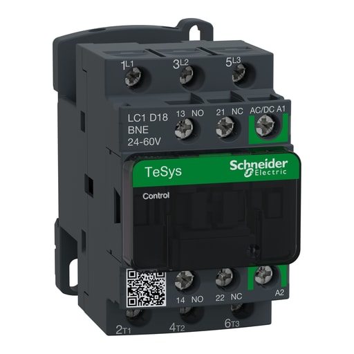 Square-D / Schneider - SQD LC1D18BNE IEC contactor, TeSys