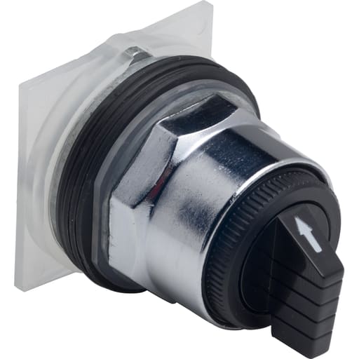 Square-D / Schneider - Square D 9001KS44B 30 mm 3-Position Black Maintained Knob Non-Illuminated Selector Switch Operator
