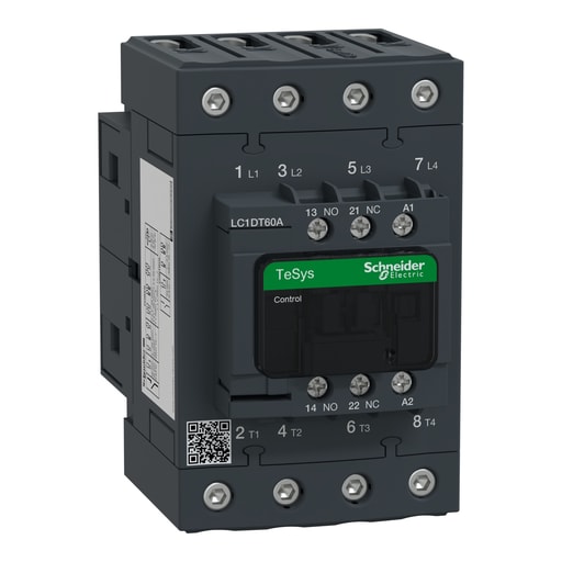 Square-D / Schneider - Square D LC1DT60AG7 120 VAC 60 Amp 4-Pole 4NO Screw Terminal Full Voltage Non-Reversing IEC Contactor