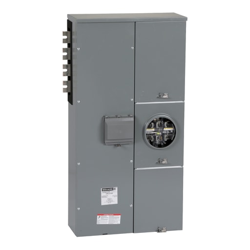 Square-D / Schneider - Square D EZML331400 240/120 VAC Delta 208 Star/120 VAC 400 Amp 3-Phase 4-Wire Ringless Meter Center Branch Unit