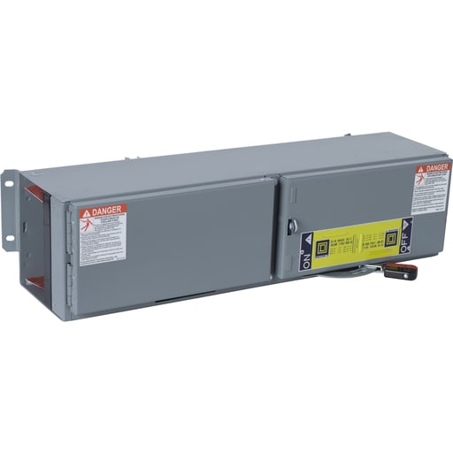 Square-D / Schneider - Square D QMJ363H 600 VAC 250 VDC 100 Amp 3-Pole Steel Panel/Surface Mount Fusible Panelboard Branch Switch Unit