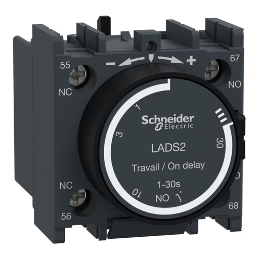 Square-D / Schneider - Square D LADS2 690 VAC 1NO 1NC 1 to 30 Second Pneumatic Time Delay Auxiliary Contact Block