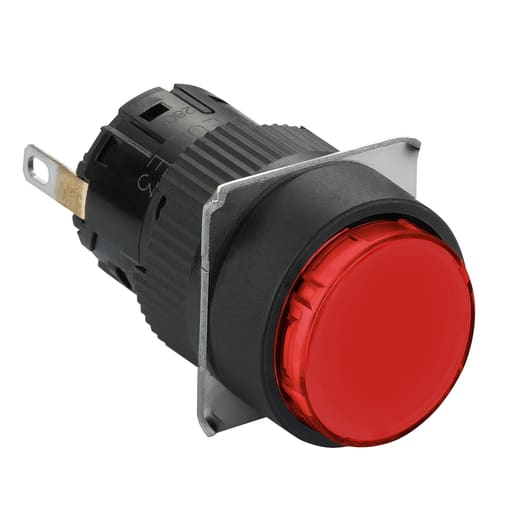 Square-D / Schneider - Square D XB6EAV4BP PIOT LIGHT ROUND RED 24V