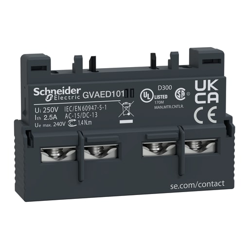 Square-D / Schneider - Square D GVAED101 MANUAL STARTER AUX CONTACT 575V AC