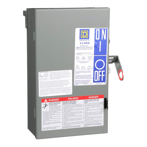 Square-D / Schneider - Square D PQ4203G 120/208 VAC 30 Amp 4-Pole 3-Phase 4-Wire Busway Fusible Plug-In Unit