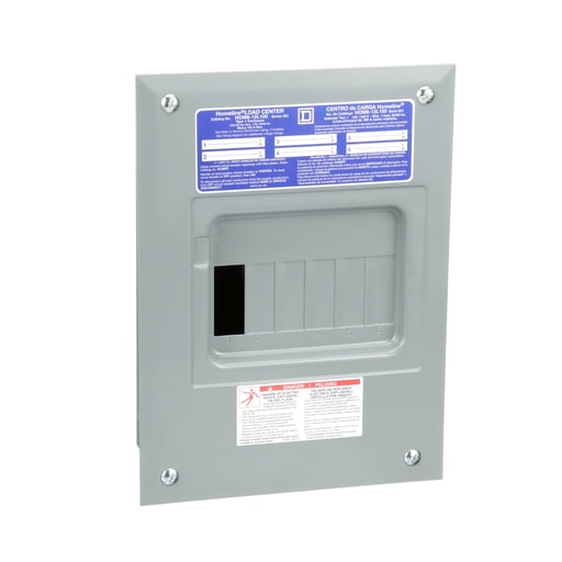 Square-D / Schneider - Square D HOM612L100F 120/240 VAC 100 Amp 1-Phase 6-Space 12-Circuit NEMA 1 Load Center
